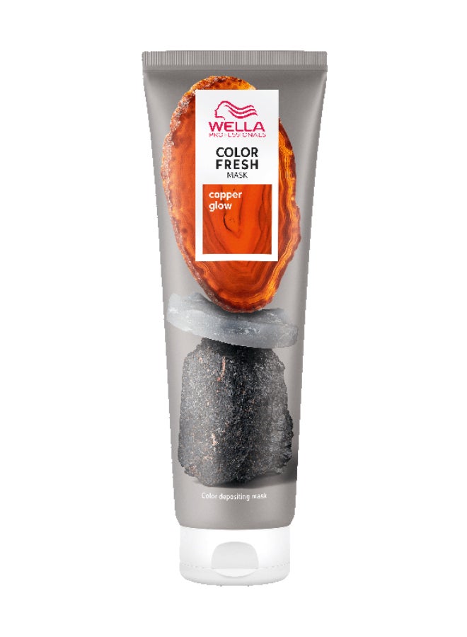 Wella Professionals Color Fresh Mask In Copper Glow - Zero-Damage Color Depositing Mask To Revive And Maintain Vibrant Copper Tones (150 Ml) - Image 1