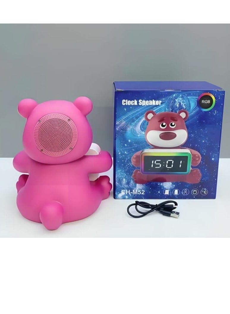 CH-M52 Cartoon Panda Smart Speaker with Professional Speaker Clock and RGB Lighting - Image 4