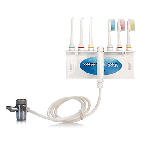 YAS Water Flosser for Family Use 3 Jet Tips & 3 Toothbrush for Faucet & Shower, Oral Irrigator Non-Electric Safety , Dental Oral Care Tooth Cleaning - Image 1
