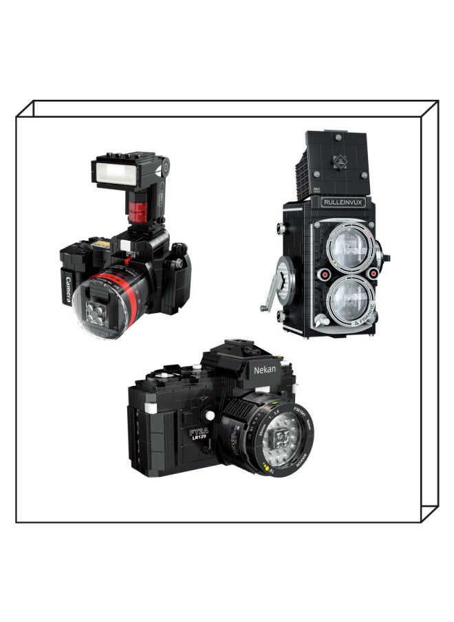null - Zhegao 00844-00909 Micro Building Block Typewriter Camera Video Recorder Model Creative Gift Mosaic Toy-color:00938 - Image 1
