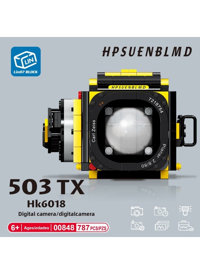 null - Zhegao 00844-00909 Micro Building Block Typewriter Camera Video Recorder Model Creative Gift Mosaic Toy-color:00938 - Image 1