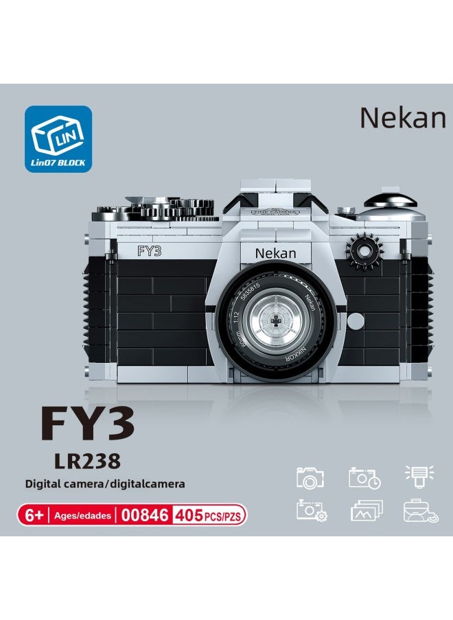 null - Zhegao 00844-00909 Micro Building Block Typewriter Camera Video Recorder Model Creative Gift Mosaic Toy-color:00938 - Image 1
