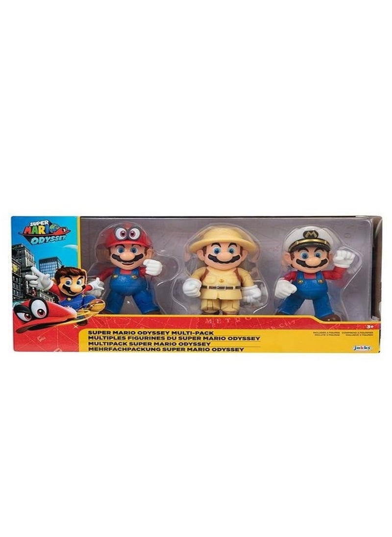 Jakks Super Mario Odyssey Multi-Pack 4 Inches  - Image 1