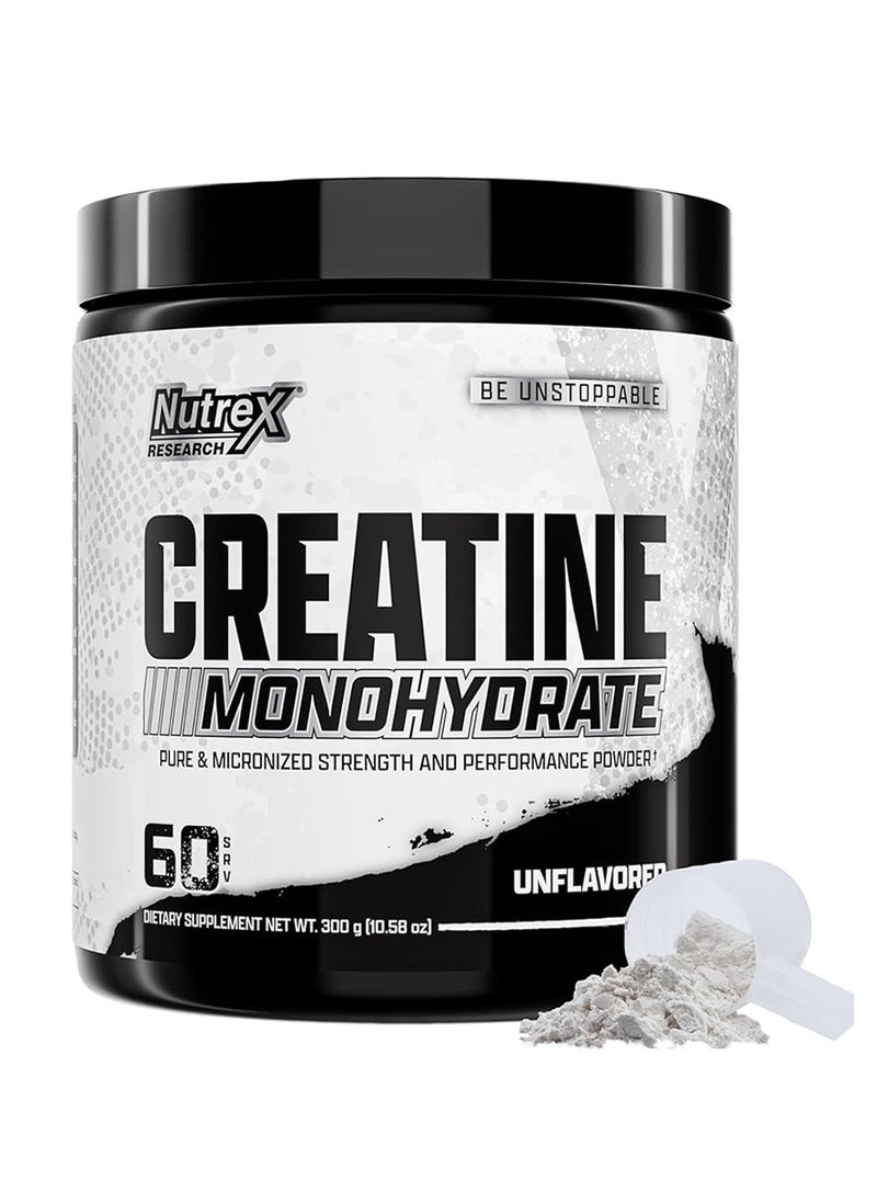 Nutrex Research Creatine Monohydrate Unflavored 60 Servings 300g  - Image 1