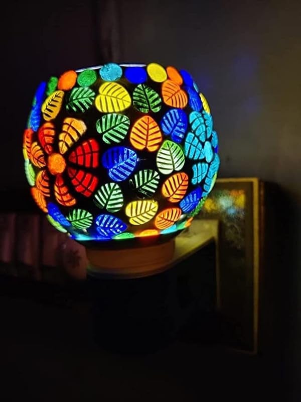 ASHAPURA CREATION Kapur Dani Electrical Camphor DiffuserHome Fragrance Aroma Glass Kapoor Dani Essential Oil Diffuser Burner Night Lamp 445 - Image 4