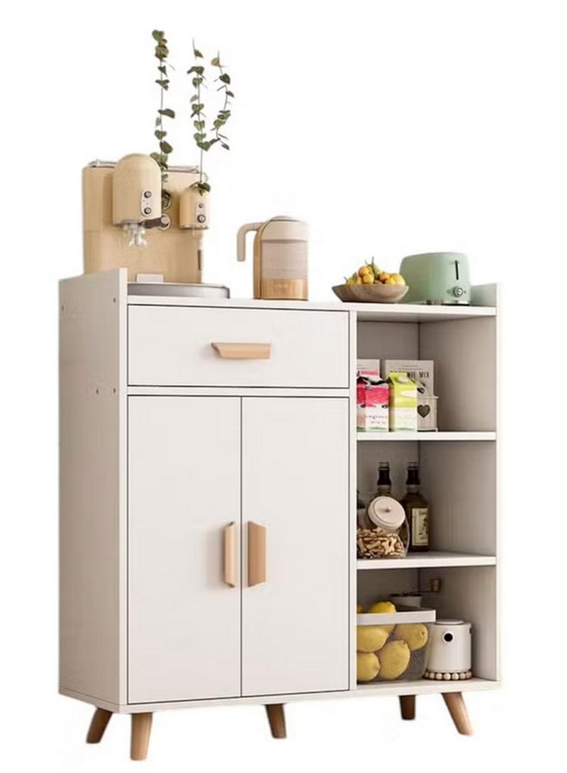 خزانة ركن القهوة مع درج تخزين، خزانة جانبية مع طبقة قابلة للتعديل، خزانة تخزين المطبخ لغرفة الطعام، رف تخزين فرن الميكروويف في المطبخ-EI-208 - Image 1