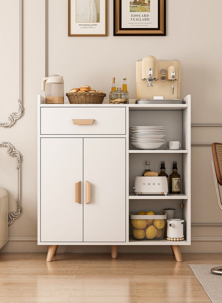 خزانة ركن القهوة مع درج تخزين، خزانة جانبية مع طبقة قابلة للتعديل، خزانة تخزين المطبخ لغرفة الطعام، رف تخزين فرن الميكروويف في المطبخ-EI-208 - Image 5