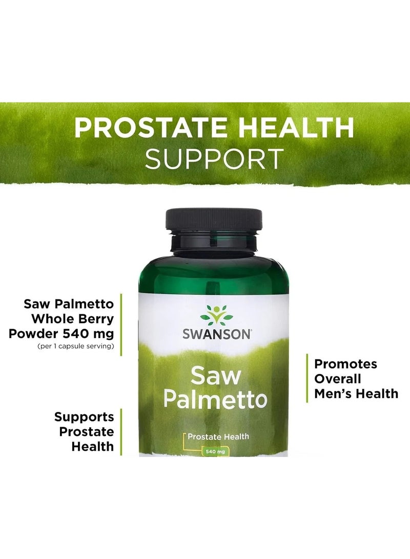 سوانسون كبسولات بالميتو المنشاري كامل الطيف ٥٤٠ ملغ ٢٥٠ كبسولة نباتية - Image 4