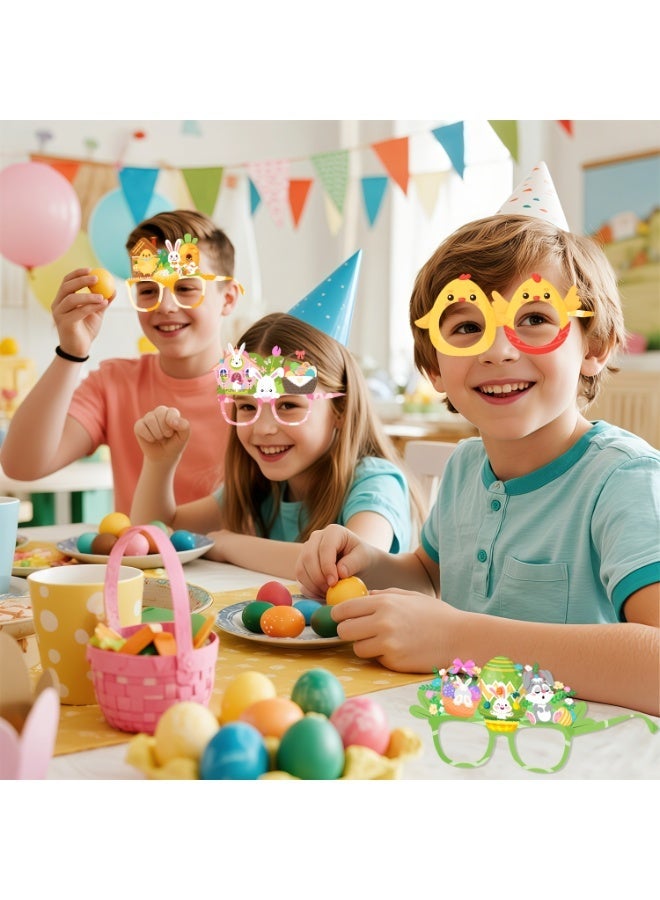 FRUITFUL PARTY 24pcs Easter Funny Glasses Easter Bunny Paper Glasses Easter Paper Eyeglasses for Easter Party Decorations Supplies Easter Bunny Party Favor - Image 5