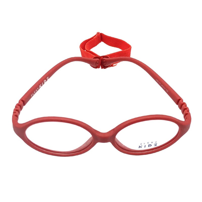 Flexi Kidz Blue Light Blocking Anti Glare Zero Power Unbreakable Eyeglasses Spectacle Frame Protection From TV Mobile Laptop Computer for Kids Girls Boys Unisex With Antislip Silicone Band - Image 1