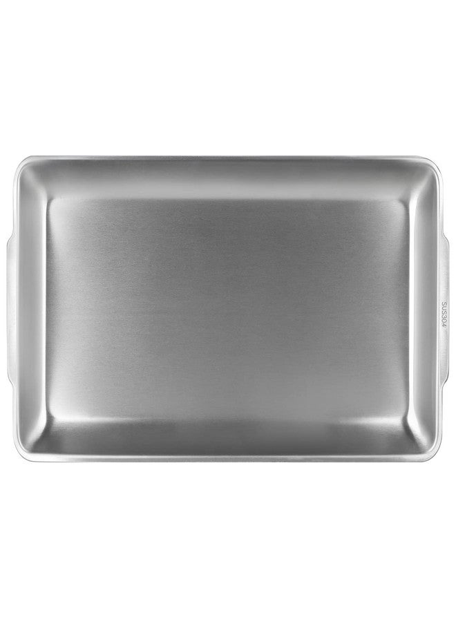 Sanbege 3 Pcs 304 Stainless Steel Serving Platters, 12.6" Rectangle Dinner Plates, Brushed Nickel Organizer Tray for Camping, BBQ, Party, Buffet, Appetizer or Decorations - Image 2