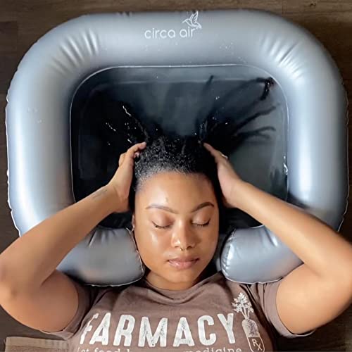 CIRCA AIR Inflatable Sink For Locs Detox - Tub For Dreads With Pillow, Hair Washing Basin, Shampoo Basin, Portable Hair Washing Station for locs - Image 1