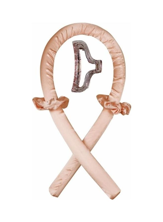 NIBEMINENT 2-Piece Foam Sponge No Heat Curling Iron Set Beige - Image 1