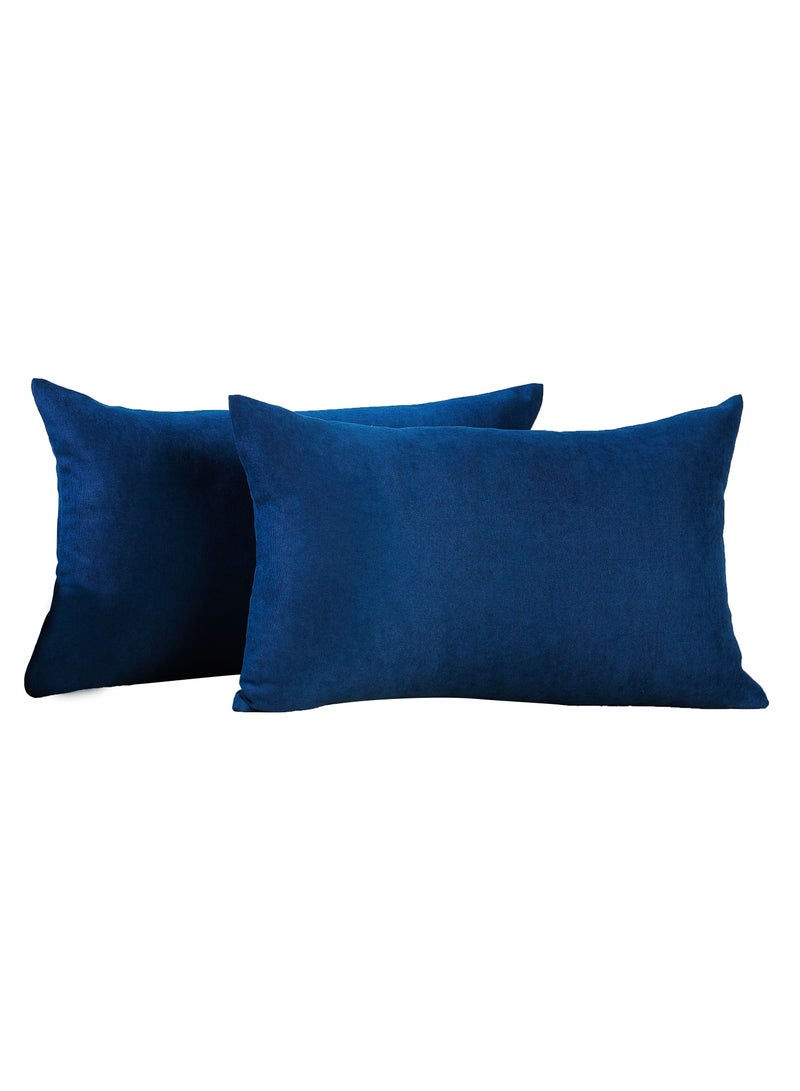 Zeenah Furniture Decorative Solid Color Invisible Zipper Diamond Cushion Cover Velvet Look Throw Pillow Set of 2 Cases for Chair Couch Bedroom & Livingroom Pillowcase - Image 4