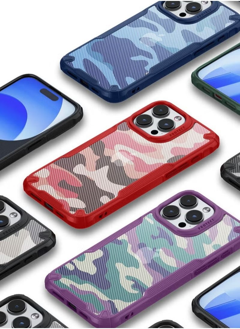X-level Compatible With iPhone 15 Pro Case Cover Hard Back Heavy Duty Shockproof Advanced Protective Bumper Cover Military Design Accessories Protector Protection  - Image 5
