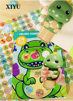XIYU Stamp Toy and 200 Stickers, Children's Seal Toy Magic Stamp Reward Boy Girl Cartoon Sticker Waterproof  - Image 1