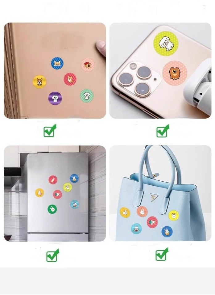 XIYU Stamp Toy and 200 Stickers, Children's Seal Toy Magic Stamp Reward Boy Girl Cartoon Sticker Waterproof  - Image 2
