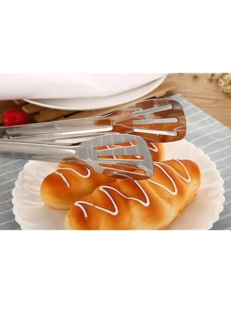 Stainless steel food tong - silver - Image 2