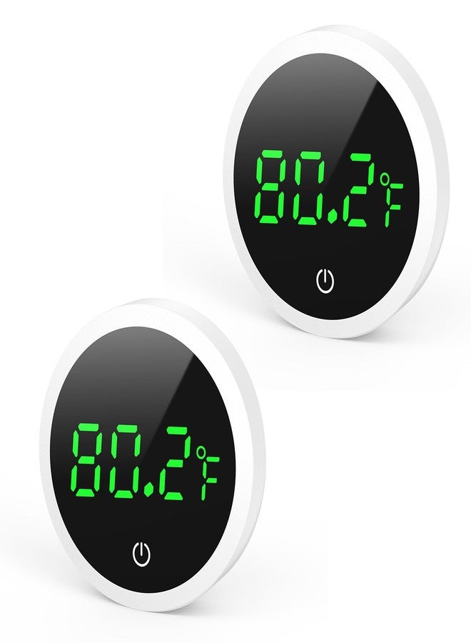 Ankilo Aquarium Thermometer, Digital Fish Tank Thermometer LED Display ±1°F, 5S Refresh Speed, Stick-on Thermometer for Aquariums, Glass Containers (2 Pack) - Image 1