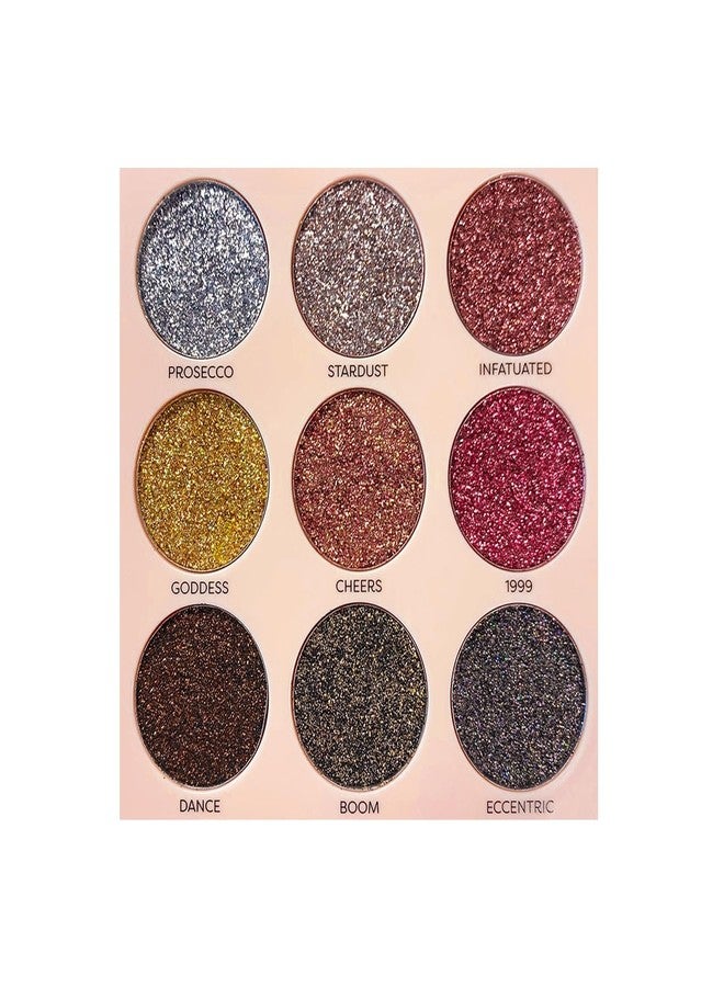 Profusion Cosmetics 20th Anniversary Pressed Glitter Palette (Gold) - Image 2
