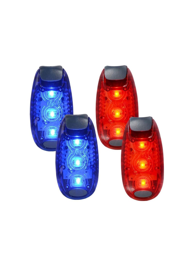 GGOOT LED Safety Light 4pcs Night Running Lights High Visibility Accessories Nighttime Visibility for Runners Cyclists Walkers Joggers Kids Dogs  - Image 1