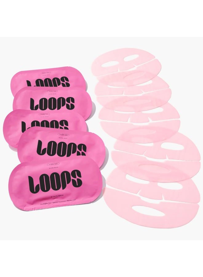 Loops Double Take Glow Mask For Women 5 Pc Mask - Image 2