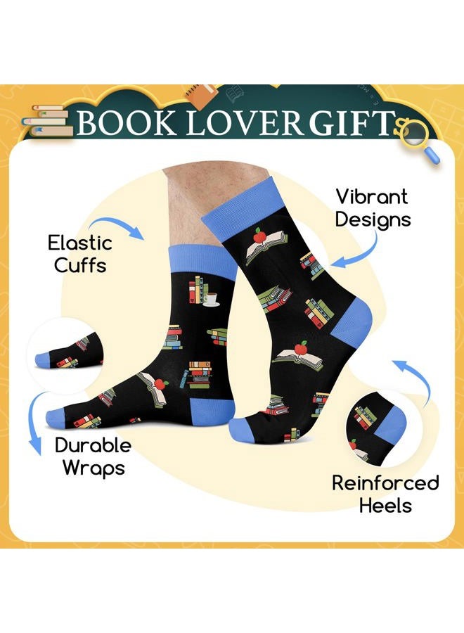 Zmart Book Lovers Gifts for Women - Reading Socks for Adults, Book Reader Gifts for Bookworms, I'm Reading Black, M - Image 3