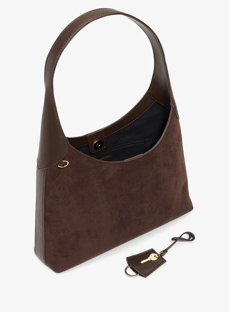 Call it Spring DARK BROWN Calliiope Shoulder Bag for Women | Best Price UAE