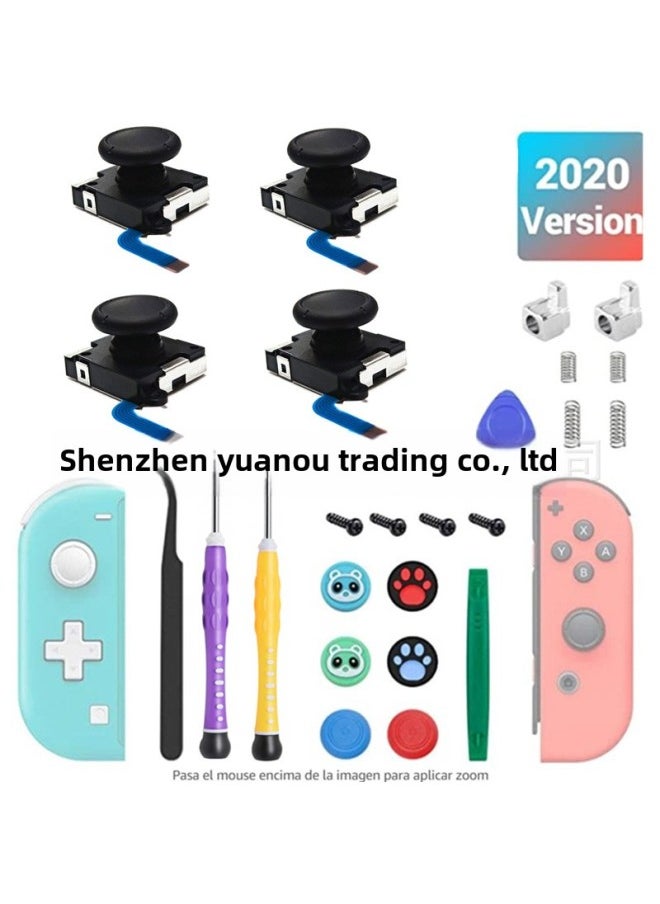 Generic Switch3D Rocker JOY-CON Handle Repair Tool Switch Dismantling Machine Screwdriver Lock Cat Claw Cap-Product Color:4 Blue Rocker 29 Piece Set  - Image 1