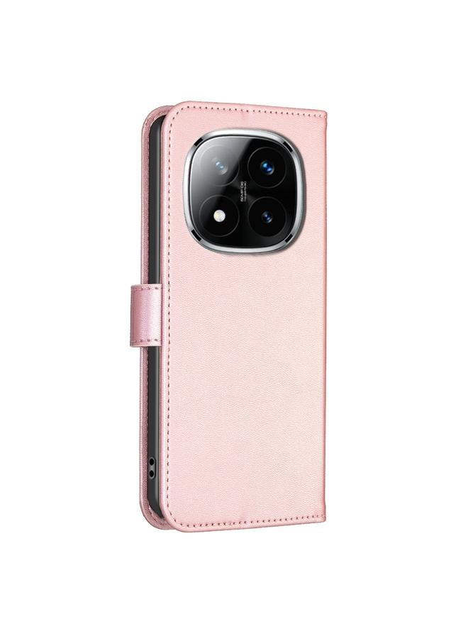 اس-توب جراب لهاتف Redmi Note 14 Pro 5G / Note 14 Pro+ 5G جراب هاتف من الجلد المنقوش بأربع أوراق - Image 3