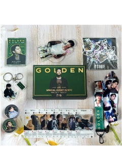 BTS Member JUNGKOOK New Album GOLDEN Gift Box Set With Lomo Cards, Acrylic Stand, Hand Account Tape, Lanyard, Stickers, Photo Card - pzsku/ZE105A0D682B3D8D0FD37Z/45/_/1703471387/3f5f1674-4fd7-4664-884c-1ef203c4545d