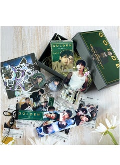 BTS Member JUNGKOOK New Album GOLDEN Gift Box Set With Lomo Cards, Acrylic Stand, Hand Account Tape, Lanyard, Stickers, Photo Card - pzsku/ZE105A0D682B3D8D0FD37Z/45/_/1703471388/ec39ed5c-e733-458d-8f0d-ee4bbf0eaa78