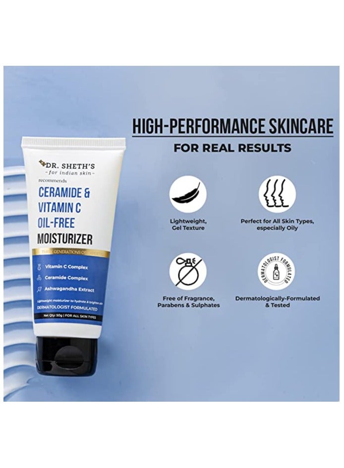 Dr. Sheth's Ceramide & Vitamin C Oil Free, Lightweight Moisturizer 50 ML - Image 5