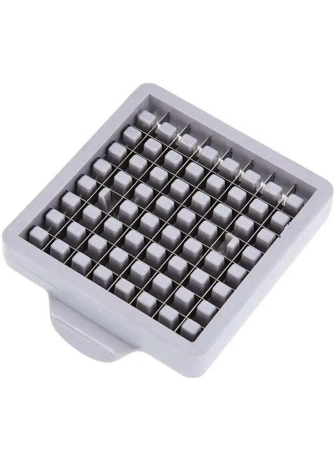 Generic Silver Stainless Steel Potato Chipper and Slicer with 2 Interchangeable Blades for Perfect Cuts  - Image 3