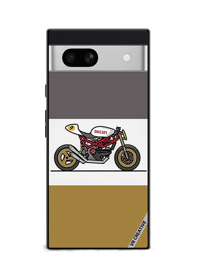 VR CREATIVE Protective Case Cover For Google Pixel 7a Ducati Design Multicolour - Image 1