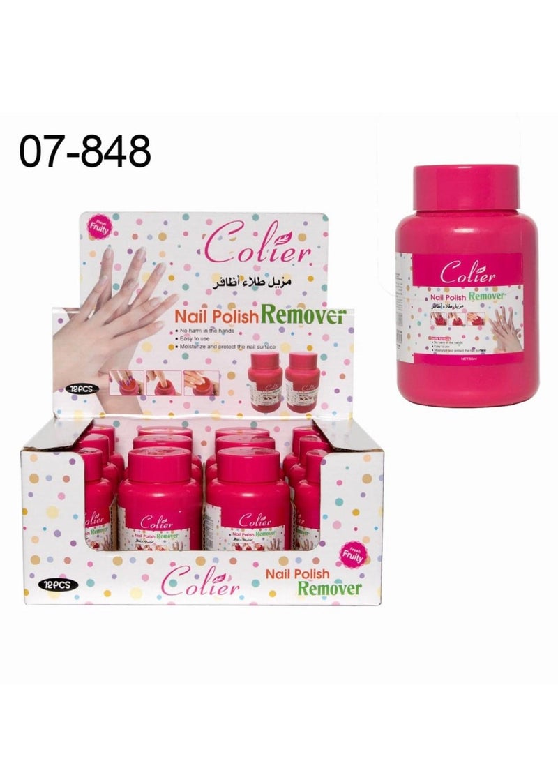 12pcs Nail Polish Remover Sponges Clear - Image 1