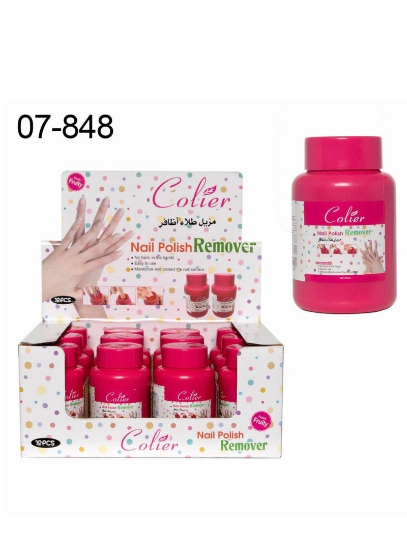 12pcs Nail Polish Remover Sponges Clear - Image 2
