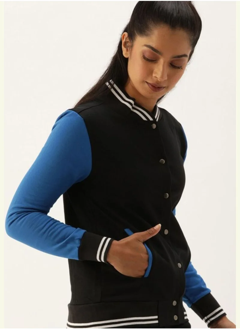 Campus Sutra Color block Sweatshirt