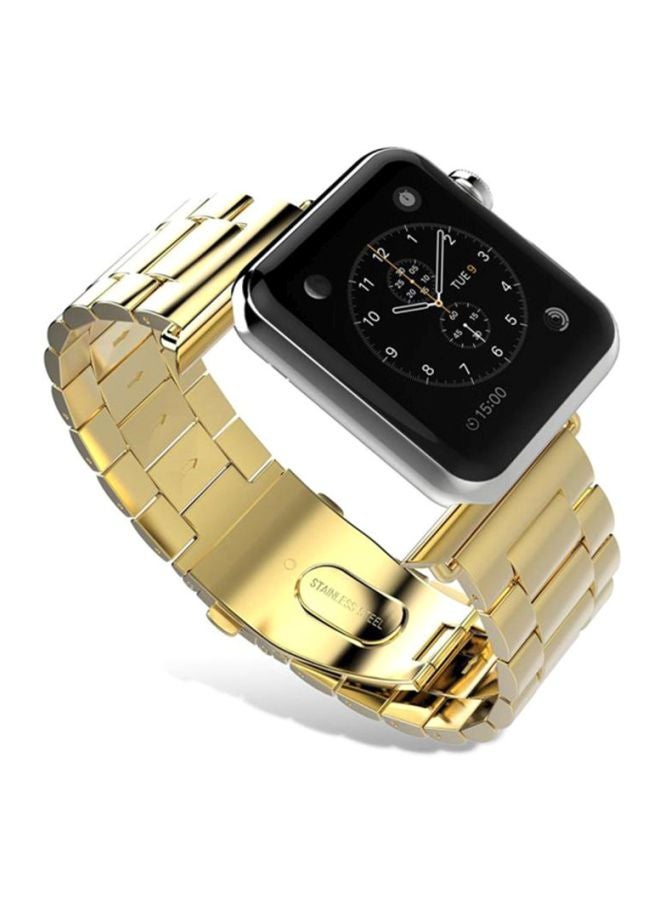 Voberry Replacement Band For Apple Watch Series 1/2 42mm Gold - Image 3