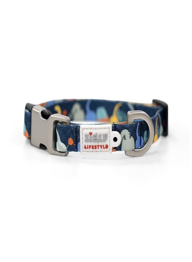 Zigly Tropical Tails Adjustable Dog Collar - Large | Durable Polyester | Secure Metal D-Ring | Ideal for Daily Use - Image 3