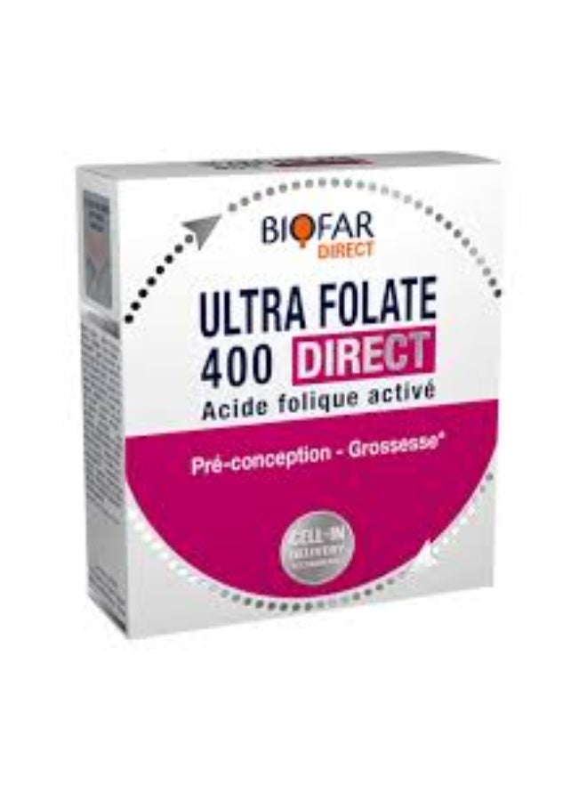 Biofar Direct Ultra Folate Support Before and During Pregnancy - 14 Sachets