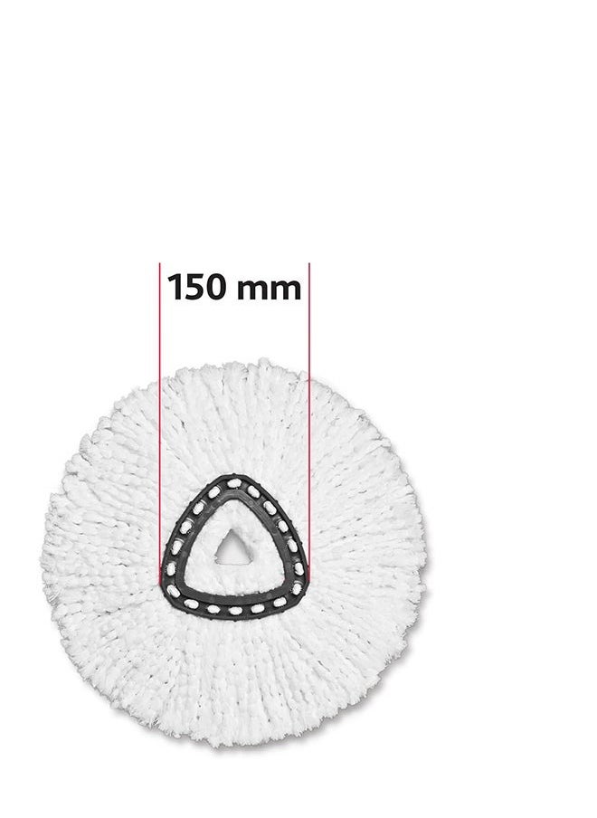 Vileda - Vileda Turbo Smart 100% Microfibre refill | pack of 1| suitable for all Vileda Spin Mops System | for hard floor surfaces | Classic | White White - Image 1