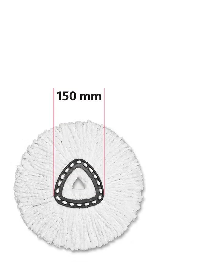 Vileda Turbo Smart 100% Microfibre refill | pack of 1| suitable for all Vileda Spin Mops System | for hard floor surfaces | Classic | White White - Image 1