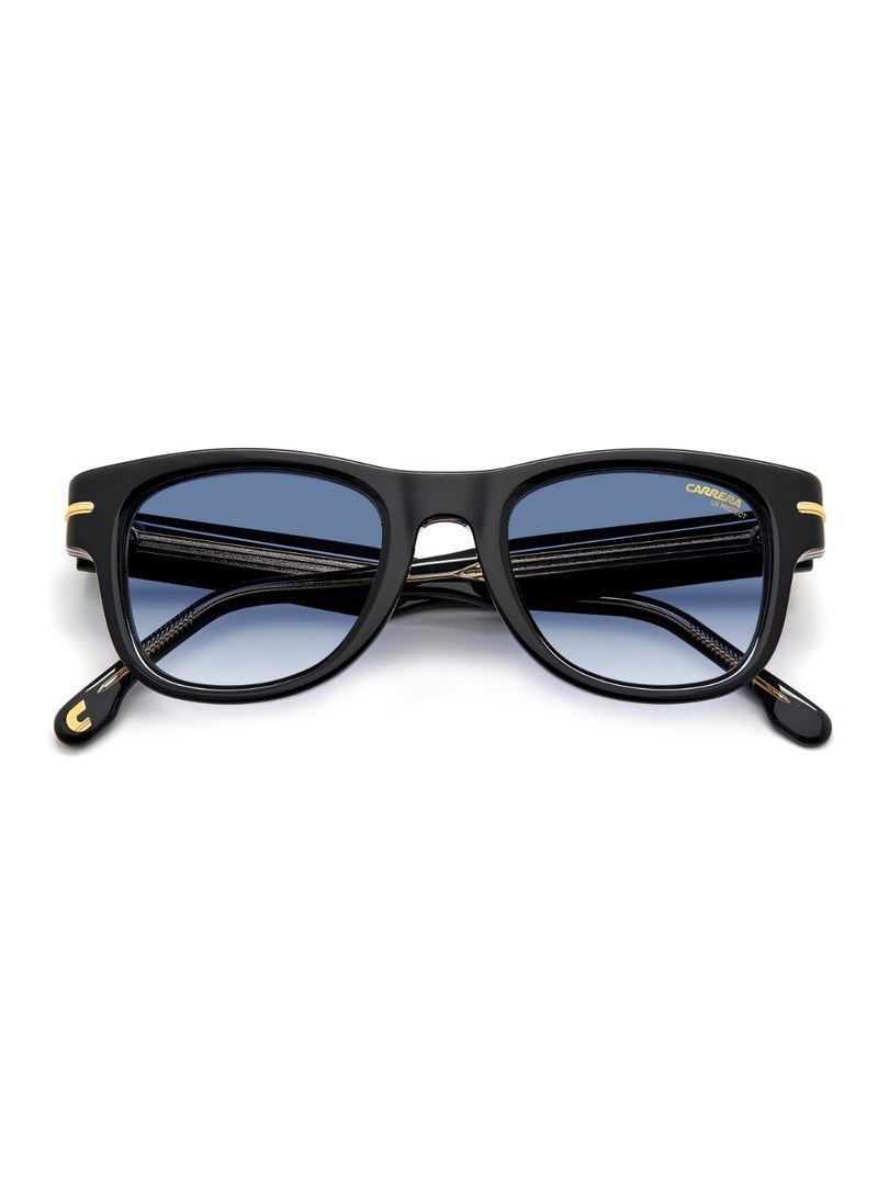 Carrera نظارة شمسية مستطيلة الشكل للرجال من CARRERA 330/S BLUE 42 مع حماية من الأشعة فوق البنفسجية - مقاس العدسة: 42.1 مم - أسود  - Image 4
