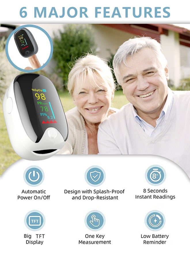 HAVEN Finger Clip Oximeter，Heart Rate Monitor  for Adult and Children，Pulse Oximeter Accurate Fast Oximetry SpO2 Reading for Outdoor Sports and Home - Image 2