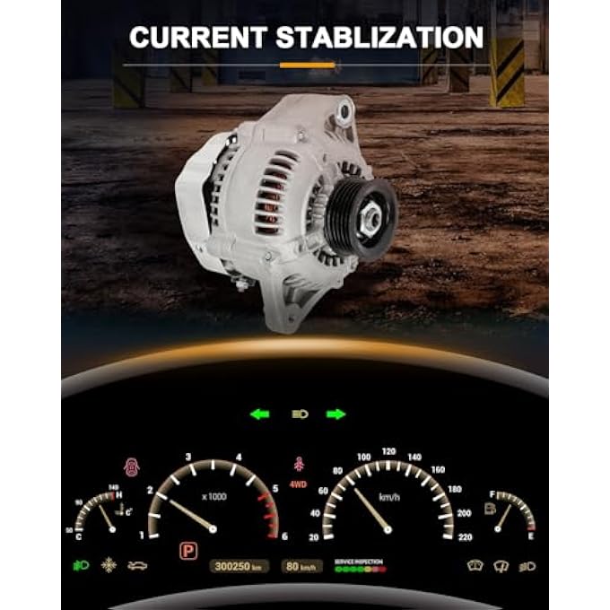 ROADFAR New Alternator Compatible for Toyota for 4Runner 2000,for Toyota for Tacoma 2000 2001 2002 2003 2004, Replace 13885 - Image 3