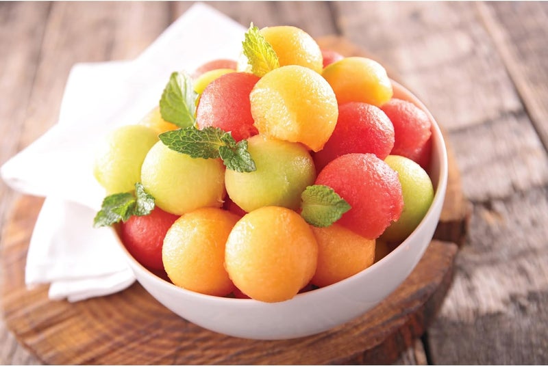 CAT CORA Melon Baller, Professional 18/8 Stainless Steel Dual Blades 22/30-MillimeterFor Melon Balls and Garnishes, Ergonomic Soft-Grip Handle - Image 5