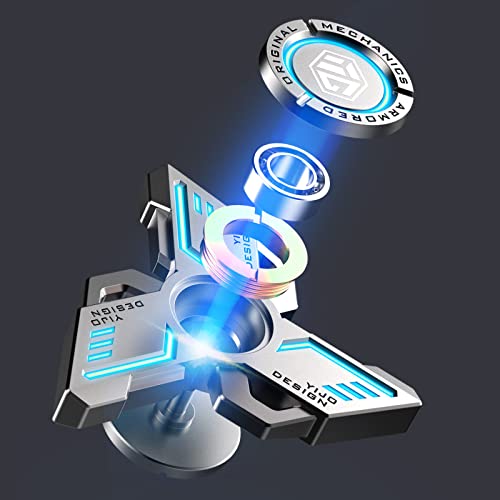 INNÃ”PLUS INNÔPLUS Fidget Spinner, Fidget Spinners Cool, Fidget Spinners for Adults, Stress Anxiety ADHD Relief Figets Toy, Fidget Light Up Spinner, Metal Finger Hand Spinner Toy with Luminous Light - Image 4
