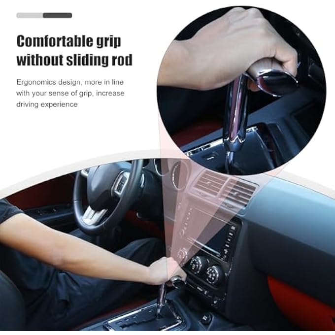 ريحني مقبض ناقل الحركة T مقبض ناقل الحركة من سبيكة الألمنيوم مناسب 20122017 لجيب رانجلر JK لجيب دودج تشارجر تشالنجر كومباس كروم - Image 3