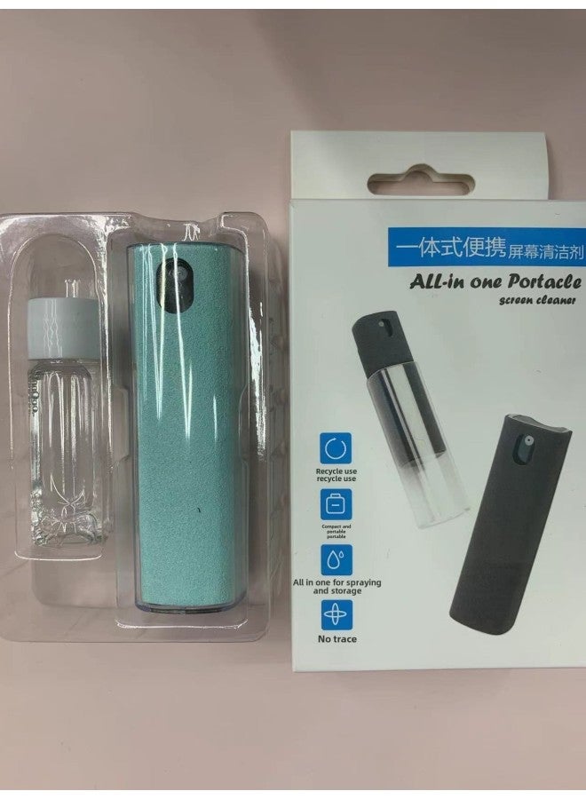 Beauenty Mobile Phone Screen Cleaner Digital Tablet Computer Car Central Control Screen Super Velvet Cleaning Brush 10ML Refill-Color:White And Blue + 10ml Replenishing Solution Set - Image 1